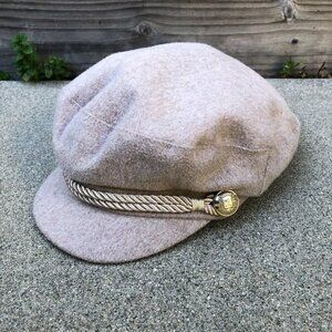 H&M Divided Rope Newsboy Cabbie Hat Women's One Size Beige Cap​​